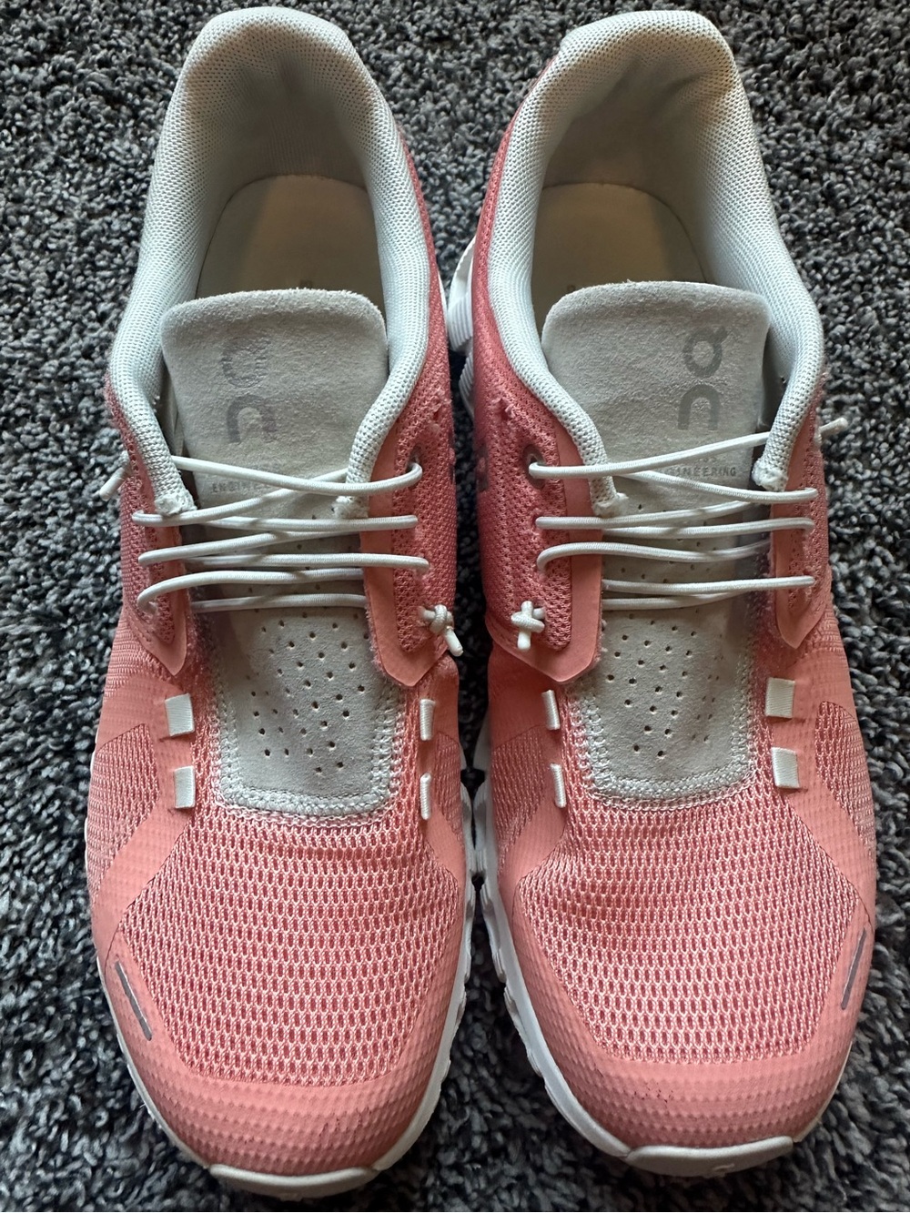 Women's ON CLOUD 5 Running Walking Gym Sneakers Flamingo Pearl Size 8 - Picture 4 of 14